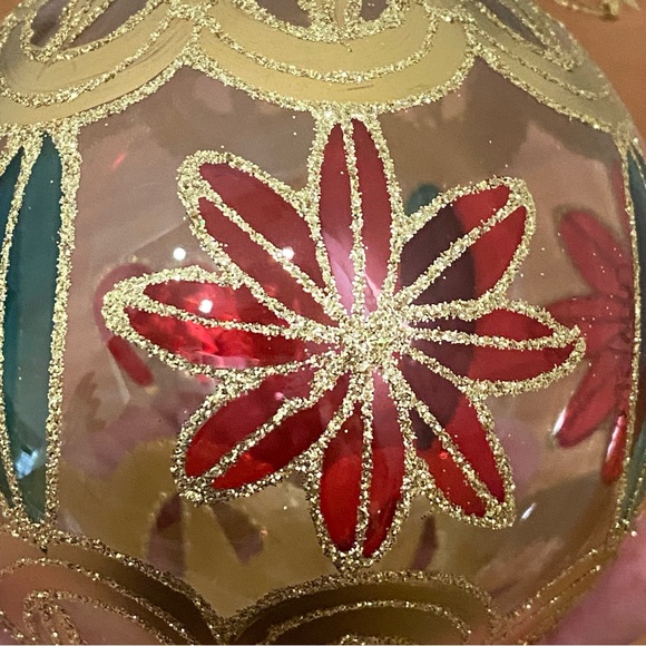 Vintage1999-2000 WATERFORD Holiday Heirlooms Celebration Ball Handblown Ornament - Picture 10 of 16